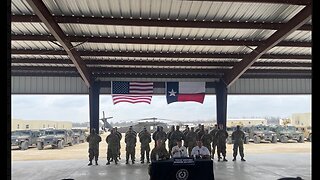 Greg Abbott Welcomes Troops To New Border Military Base!