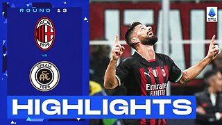 Milan-Spezia 2-1 | Giroud scores acrobatic winner: Goals & Highlights | Serie A 2022/23