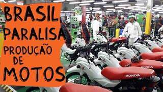 O Brasil paralisa a produção de motos!