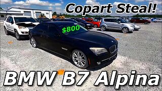 BMW B7 Alpina Only $800 at Copart!