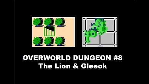 Legend of Zelda (NES) OverWorld Dungeon 8 Complete Walkthrough Guide: The Lion & Gleeok