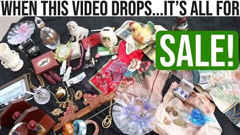 VINTAGE SALE! | JEWELRY, GLASS & MORE | WATCH & WIN | BARGAINS