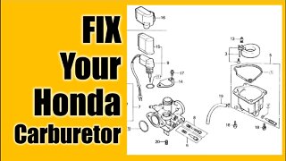 Fix Your Honda Carburetor! Step-by-step Carb Cleaning and Assembly