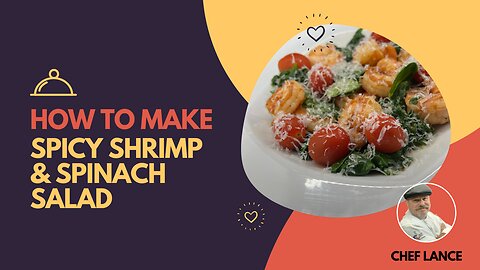 Spicy Shrimp & Spinach Warm Salad