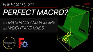 👍 FreeCAD Mass Properties - FreeCAD Macros Tutorial - FreeCAD FCInfo