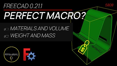👍 FreeCAD Mass Properties - FreeCAD Macros Tutorial - FreeCAD FCInfo