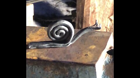 Forged Metal Snail