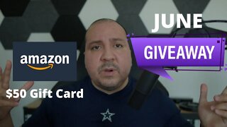June's Giveaway - $50 Gift Card