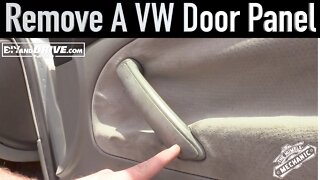 How to Remove A VW Door Panel ~ Salvage Yard Tips