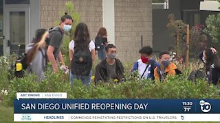 SD Unified students head back to schools