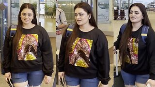 Bebika Dhurve at Mumbai Airport 😍🔥📸✈️