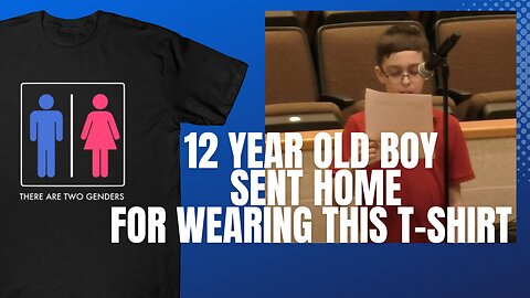 BOY AGE 12 SUSPENDED FOR "TWO GENDERS" T-SHIRT