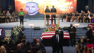 Watch the service: Funeral held for slain Detroit Police Officer Loren Courts