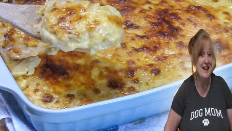 CHEESY AU GRATIN POTATOES RECIPE | The Best Potato Side Dish