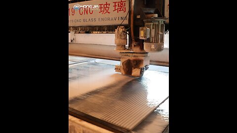 The processing process of engraved glass