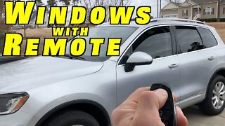 How To Program Touareg Comfort Open/Close Windows ~ Window Function with Remote