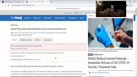 BMJ demands all vaccine data MUST be released immediately.
