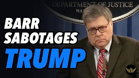 Barr uses Lockerbie Presser to sabotage Trump Special Counsel
