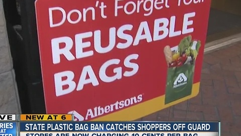 Plastic bag ban causes confusion for shoppers