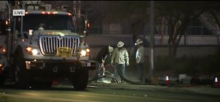 Vegas police seek driver in hit-and-run crash that caused power outage