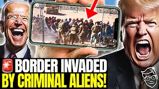 🚨Border INVADED by HUNDREDS Of CRIMINAL Aliens as they Break Through Razor Wire, ASSAULT Guards