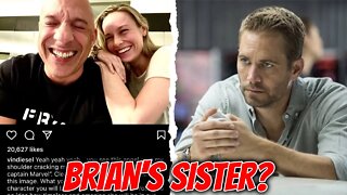 Is Brie Larson Playing Brian's Sister In Fast And Furious 10?