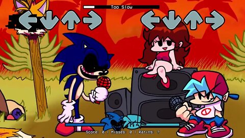 a totally normal gameplay video of too slow from vs sonic.exe