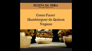 QUINOA VEGGIE BURGER / HAMBÚRGUER DE QUINOA VEGANO