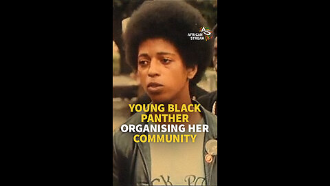 YOUNG BLACK PANTHER ORGANISING HER COMMUNITY