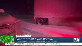 Drivers stuck on I-40 near Kingman