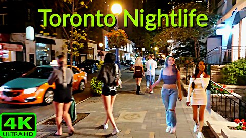【4K】Luxury Nightlife Downtown Toronto Canada 🇨🇦