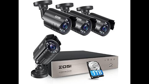 XVIM 8CH Wireless Security Cameras System, 4pcs 2MP Cameras for Home Security,1080P CCTV NVR wi...