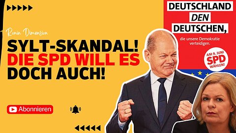 Scharfe gegen Reaktionen wegen Sylt-Skandal? Doch die SPD will es auch!🧨