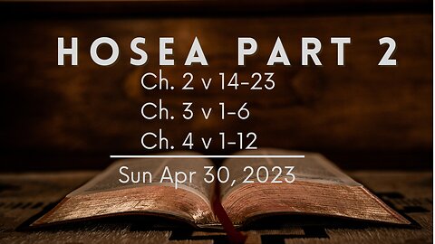 Hosea, Part 2