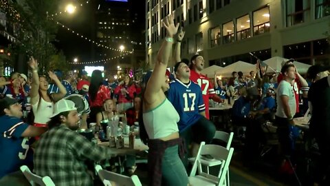 About 2,000 Bills fans take over Chippewa to watch the season kick off