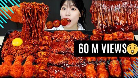 This ASMR video got 60 million views😳 | Most viral ASMR eating challenge | ASMR eating