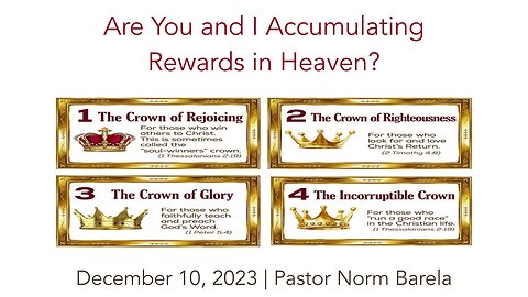 Are You And I Accumulating Rewards in Heaven?