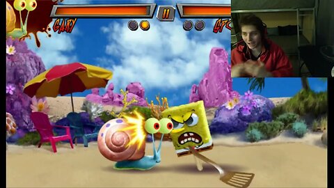 SpongeBob SquarePants VS Gary The Snail In A Nickelodeon Super Brawl 3 Just Got Real Battle