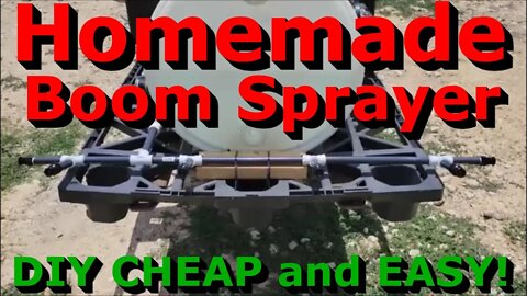 My Homemade Boom Sprayer | Easy and Cheap | Use with Pallet Forks