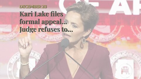 Kari Lake files formal appeal… Judge refuses to impose sanctions…