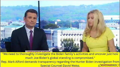 We need to thoroughly investigate the Biden family's activities and uncover