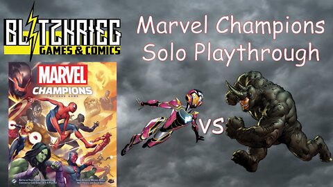 Ironheart vs Rhino Marvel Champions Card Game Solo Playthrough