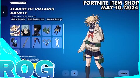 “NEW” MHA LEAGUE OF VILLAINS ARE HERE! FORTNITE ITEM SHOP (May 10, 2024)