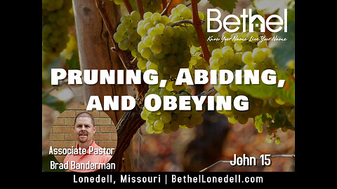 Pruning, Abiding, and Obeying - May 28, 2023