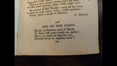 Ode on the Poets - J. Keats