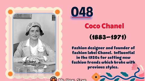 Coco Chanel (1883–1971) | TOP 150 Women That CHANGED THE WORLD | Short Biography