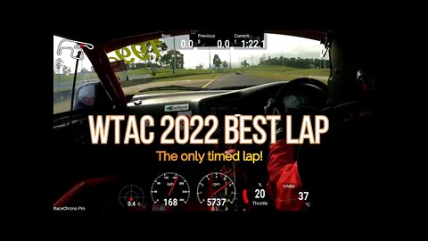 World Time Attack 2022 Toyota MR2 Fastest (and only) Timed Lap - no crash in this one 🙂
