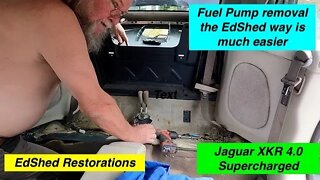 Jaguar XKR Super Charged 4.0 Modern Classic Convertible Super Car Fuel Pump removal the EdShed Way