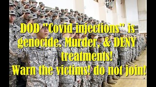 NWO operates by DOD, murdering soldiers, lie, deny treatments!