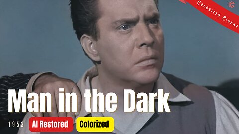 Man In the Dark (1953) | Colorized | Subtitled | Edmond O'Brien, Audrey Totter | Film Noir Drama